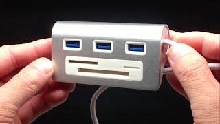 Cateck USB 30 3Port Hub with 3slots Card Reader Combo [upl. by Ahseken]