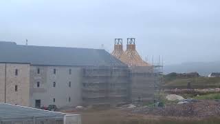 The new whisky distillery being built as at 8924  Portintruan Farkin Port Ellen Islay Scotland [upl. by Salazar719]