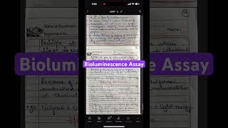 Bioluminescence Assay bioluminescenceassay bioluminescence mpat mpharm handwrittennotes exam [upl. by Etteve]