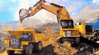 Cat 6020 Excavator Mega Machines in Mining Operations [upl. by Berey147]