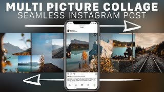 Easy SEAMLESS Instagram Carousel Collage [upl. by Nosittam]