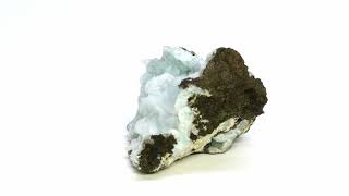 Calcite quotFlowerquot on Hemimorphite  79 Mine Arizona  103077 [upl. by Indnahc]