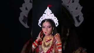 Bangali makeup look bangali bridal makeuptrending shorts [upl. by Nairot451]