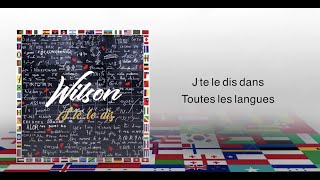 WILSON  JTE LE DIS Lyrics Video [upl. by Casimir]