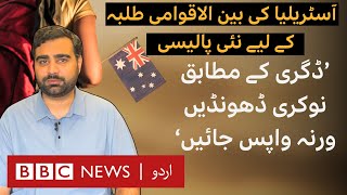 Australia introduces cap on international students  BBC URDU [upl. by Gaudet]