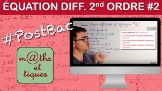 Résoudre une équation différentielle du 2e ordre 2  PostBac [upl. by Darcy299]