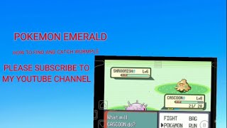 CAUGHT 2 WURMPLE FOR 2 EVOLUTION AND GOT CASCOON TO DUSTOX POKEMON EMERALD PART 3 STORY 1pokémon [upl. by Nnylsor961]