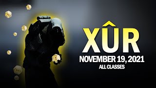 Xur Location Exotics amp Legendary Items All Classes 111921  November 19 2021 Destiny 2 [upl. by Annaoj]