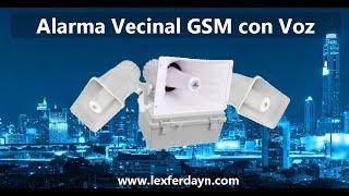 Alarma Vecinal con Identificador de Control por Voz y GSM [upl. by Rosco76]