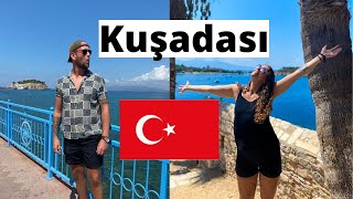 Exploring Kusadasi 🇹🇷 Turkish Markets Beaches amp More [upl. by Ahsiuqet]