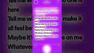 Pity PartyMelanie Martinez Lyrics fypシ lyricedits melaniemartinez pityparty ⚠️TW FLASHING LIGHT [upl. by Manchester]