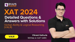 XAT 2024 Answer Key  XAT VALR  Detailed XAT 2024 Question Paper with Solution xat2024exam xat [upl. by Belshin]