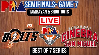 Live Meralco Bolts Vs Barangay Ginebra San Miguel  Semifinals  Play by Play  Live Scoreboard [upl. by Mccandless]