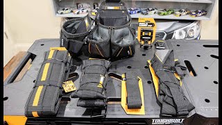 TOUGHBUILT Tool Belt Comparison and Suspenders Overview These are the BEST Tool Belts and Pouches [upl. by Jordana272]