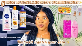 BODY LOTIONS AND SOAPS THAT WILL LIGHTEN YOUR SKIN  Get Fair Smooth Glowing Skin  Lighten Skin [upl. by Refinneg782]