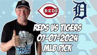 Cincinnati Reds vs Detroit Tigers 7724 MLB Pick amp Prediction  MLB Betting Tips [upl. by Thamos]