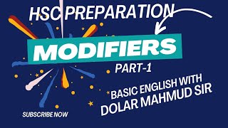 HSC  Modifiers  part1  English Second Paper  এইচ এস সি মডিফায়ারস্ ক্লাস পার্ট১ [upl. by Akirdnahs]