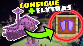 ✅COMO CONSEGUIR LAS ELYTRAS EN MINECRAFTTRUCOGUIA MINECRAFT BEDROCK✅ [upl. by Lacefield]