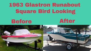 Vintage 1963 Glastron Runabout Boat Restoration  1958 1959 1960 Thunderbird Looking [upl. by Crenshaw]