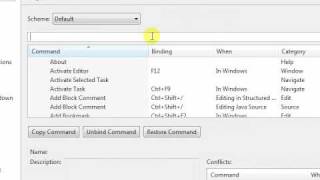 Manage Keyboard Shortcuts in Eclipse [upl. by Johannes175]