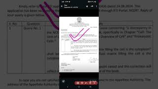 Discrepancy in NCERT Biology Text book class 11th disclosed by RTI act 2005 [upl. by Uella652]