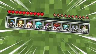 Minecraft But Every Time You Walk Your Items Multiply [upl. by Neyuq21]