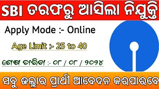 SBI Recruitment 2024  Central Govt Job  Bank Job [upl. by Kelam]