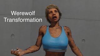 FEMALE WEREWOLF TRANSFORMATION [upl. by Yromem]