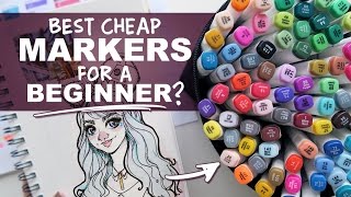 Ohuhu Markers Review 80 Marker Set  Best Cheap Markers for a Beginner [upl. by Jarita]