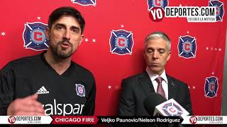 Entrevista con Veljko Paunovic y Nelson Rodriguez del Chicago Fire 2018 [upl. by Tadd623]