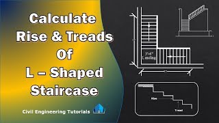 3How to calculate number Rise and Treads for LShaped Staircase  LTYPE Staircase [upl. by Simeon]