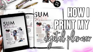 How I Print My Digital Planner  Printing with Mixbook  Digital Planning [upl. by Roleat]