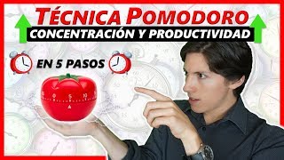 ⏰ Cómo CONCENTRARSE Mejor con la TÉCNICA de POMODORO  En 5 Pasos Fáciles [upl. by Trepur]