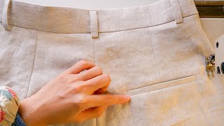 How to sew faux welt pocket neatly [upl. by Dorise430]