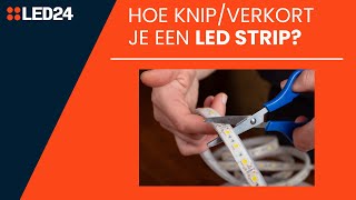 Hoe knipverkort je een led strip Ledstripspecialistnl [upl. by Submuloc]