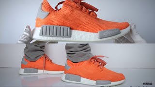 Adidas NMD R1 Trace Orange review  UNBOXING amp ON FEET [upl. by Hamirak960]