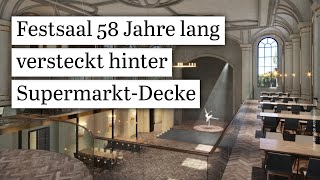 Festsaal aus 1900 war fast 60 Jahre hinter Supermarkt versteckt  Tanzsaal entdeckt Pomp Tegel [upl. by Nnylecoj]