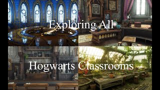 Exploring All Hogwarts Classrooms  Hogwarts Legacy ambience [upl. by Aiehtela]