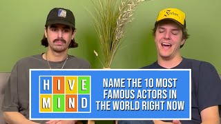 Guessing The 10 Most Famous Actors In The World Right Now [upl. by Siraval]