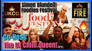 Episode 85 Chilli Eating Contest  UK Chilli Queen HOSTS  Foodies Festival  League Of Fire [upl. by Xylina]