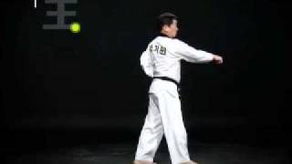 Taegeuk1  Teguk1 forma oficial de taekwondo Kukkiwon [upl. by Boggers527]