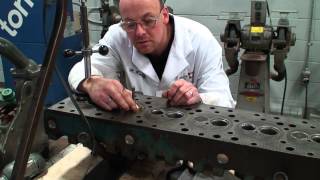 Cylinder Head Valve Seat Cutting [upl. by Bywoods]