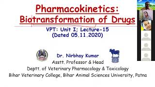 Pharmacokinetics Biotransformation of Drugs by Dr Nirbhay Kumar Dept of Vet Pharma amp Toxicology [upl. by Alamat]