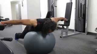 Stability ball workout with dumbbells for overall fitness [upl. by Lhamaj387]