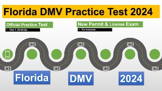 Florida DMV Practice Test 2024  Official Written Test for New Permit amp License Exam [upl. by Rramo]