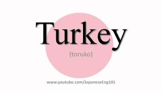 How to Pronounce Turkey [upl. by Bab818]