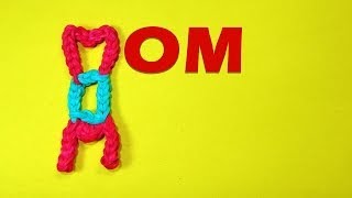 Rainbow Loom Mothers Day Mom Charm [upl. by Aufa62]