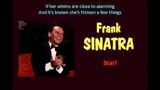 Star Frank Sinatra Lyrics [upl. by Annayr]