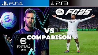 eFootball 2024 PS4 Vs FC 25 PS3 [upl. by Elyssa]