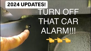 HOW TO TURN OFF CAR ALARM 🚨 EASY  No Key FOB Needed 2024 UPDATED [upl. by Jeralee272]